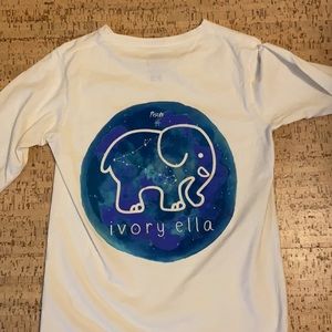 Ivory ella zodiac sign long sleeve t-shirt, Pisces